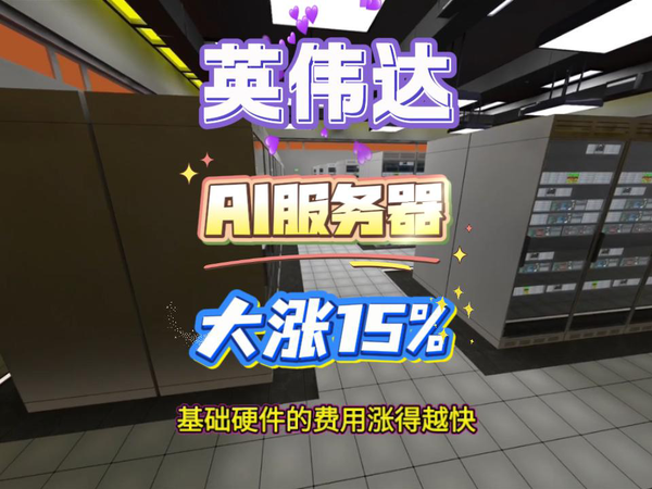英伟达大涨价，AI服务器超百分之15。