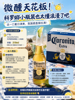 瓶口塞一瓣青柠🍋这瓶拉格自带夏天的入场券