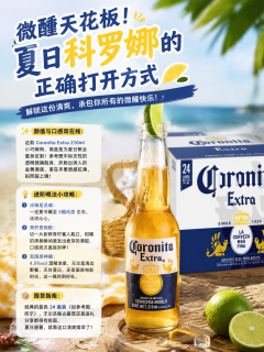 瓶口塞一瓣青柠🍋这瓶拉格自带夏天的入场券