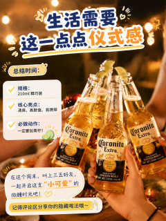 瓶口塞一瓣青柠🍋这瓶拉格自带夏天的入场券