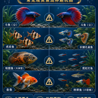 哪些鱼不能混养？常见观赏鱼混养避坑图
