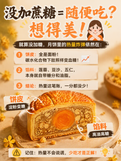 中秋「无糖月饼」多半是文字游戏！未加蔗糖≠无糖、更≠能敞开吃，挑月饼记住这份清单