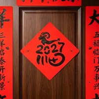 还有160多天才过年，羊年对联已经开始"打样"了