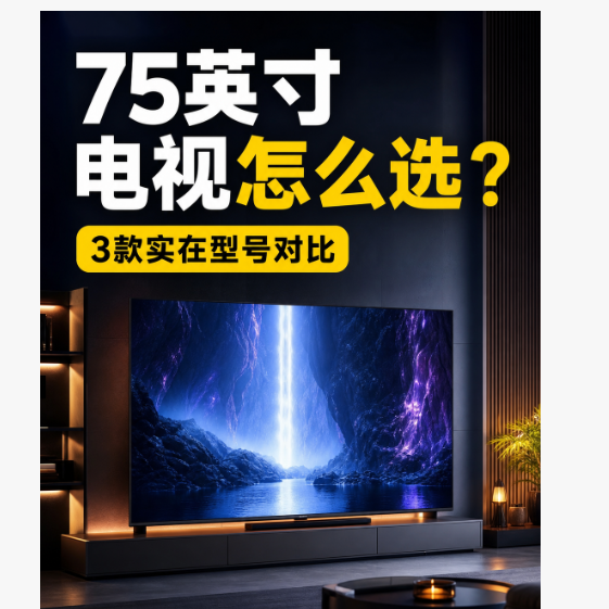 75英寸电视别乱买，这3款更实在
