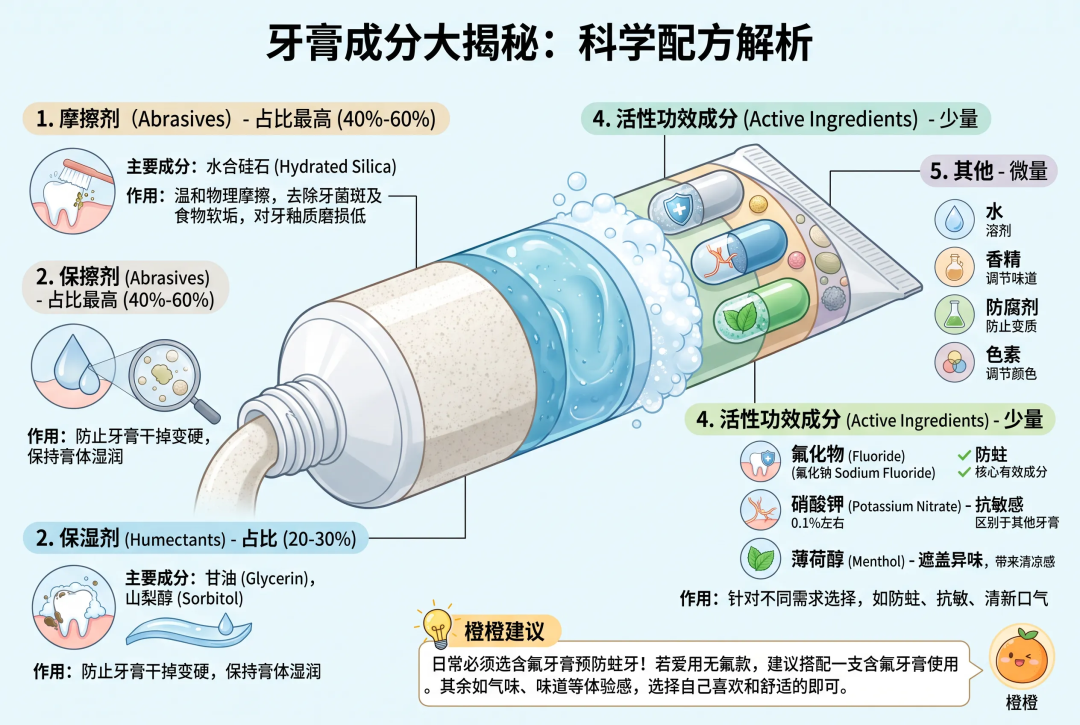 7款牙膏实测,成分扒透,种草/避雷一次讲清,闭眼抄作业!