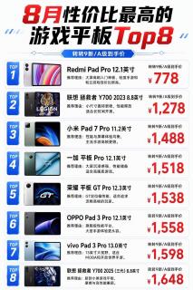 千元游戏平板清单✨1000‑2000价位高性价比机型合集