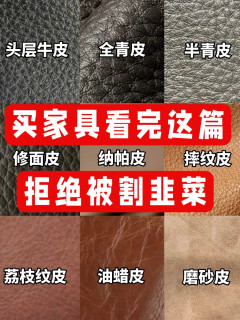 9种皮沙发选购指南，拒绝割韭菜