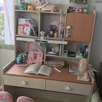 儿童升降桌实木书桌学习桌架一体写字桌