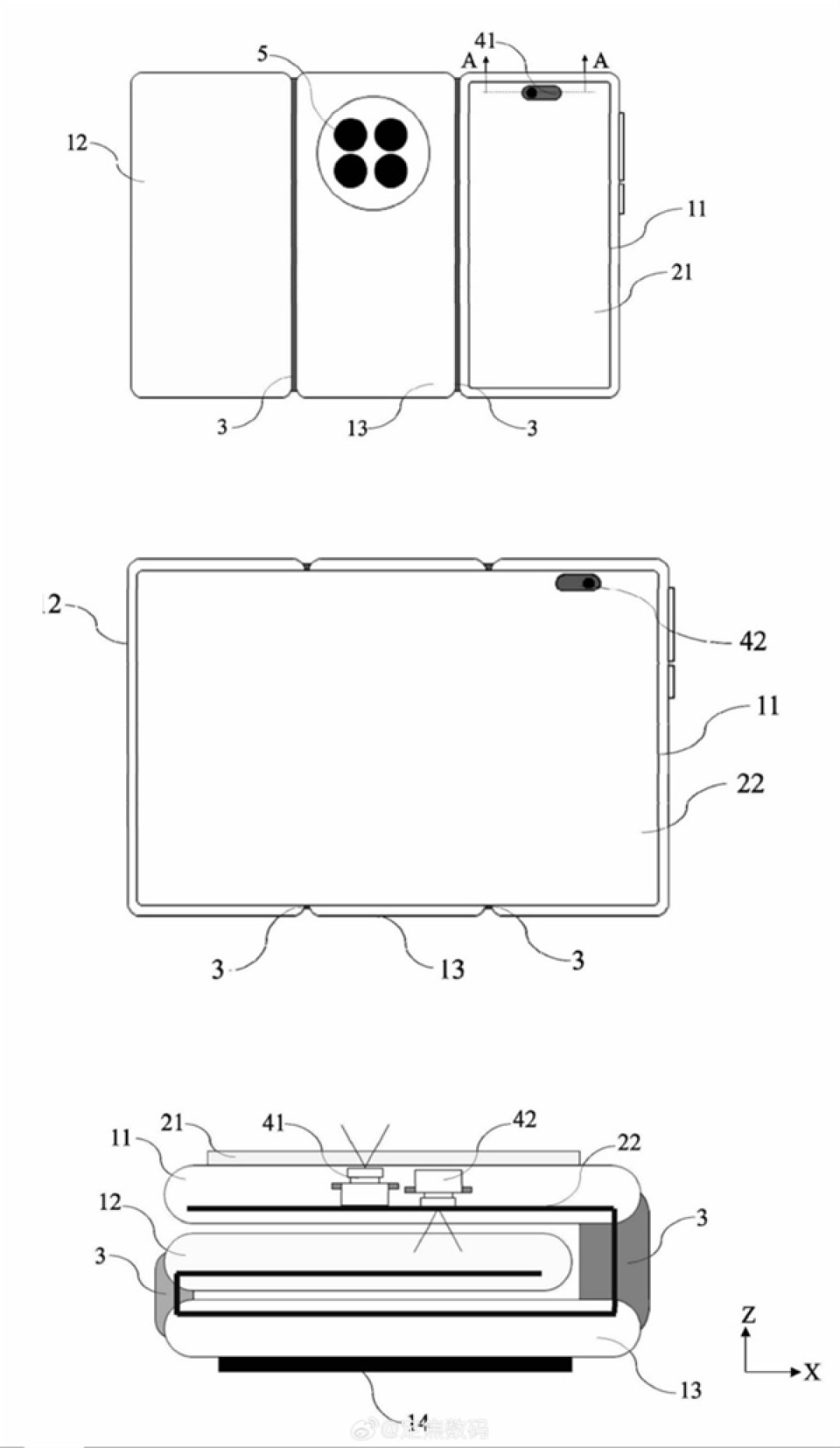 华为Mate XT 2外观大改:U型三折叠+横排后摄