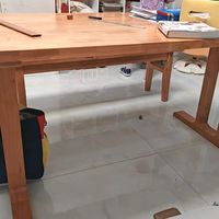 全橡胶木大板桌客厅实木餐桌多功能书桌