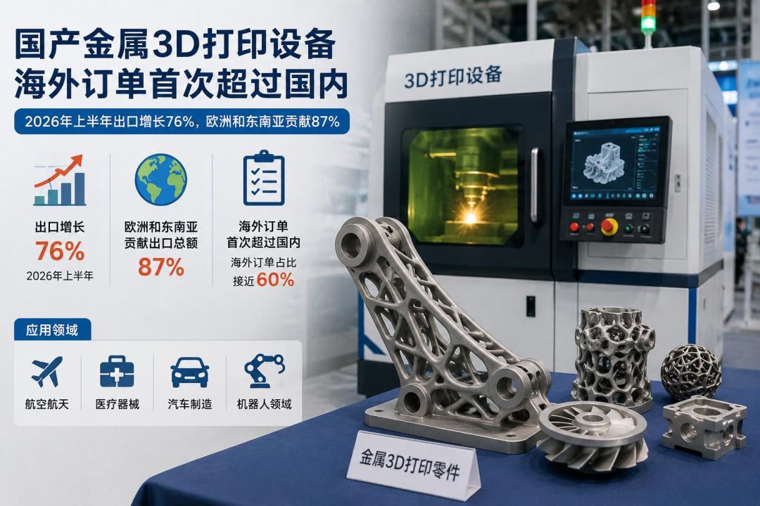 中国3D打印加速出海