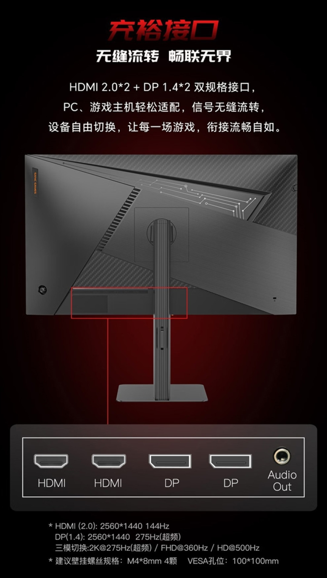 最高500Hz!盛色27英寸三模显示器卖1599元