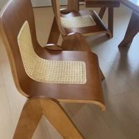 藤编休闲椅实木座椅多功能餐椅靠背椅