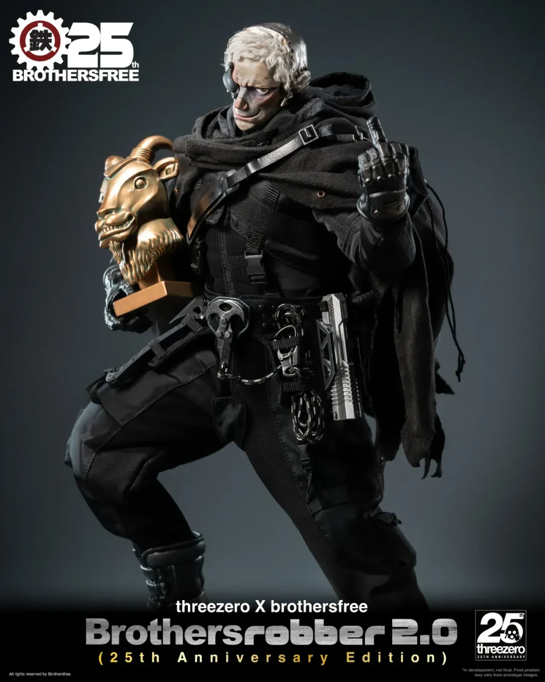 传奇 25 周年｜Brothersfree × threezero 1/6 兄弟劫匪 2.0 25 周年纪念版预定情报