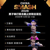 北京家门口最高级别乒乓球赛来了！樊振东缺阵、孙颖莎王曼昱抢第一，5大看点抢先看