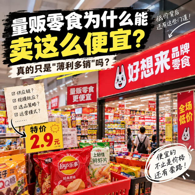 量贩零食为什么能卖这么便宜？真的只是"薄利多销"吗？