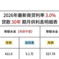 20年 vs 30年贷款：利息与时间红利