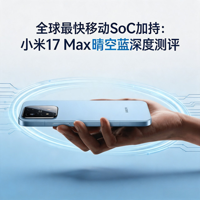 全球最快移动SoC加持：小米17 Max晴空蓝深度测评