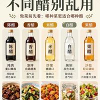 5种醋区别与用法,让您不会为醋发愁