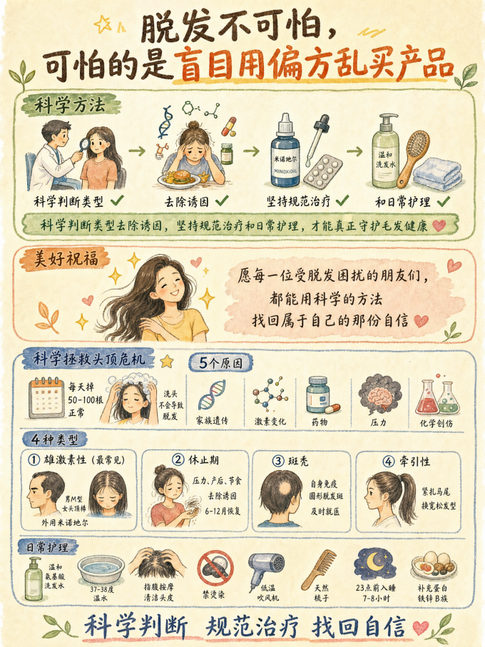 发际线后移、洗头掉一把?脱发自救指南来了_什么值得买