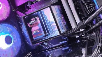 双屏新玩法，高颜值又能打！超频三双境 DX360Pro ARGB水冷 评测 