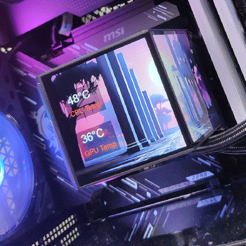 双屏新玩法，高颜值又能打！超频三双境 DX360Pro ARGB水冷 评测