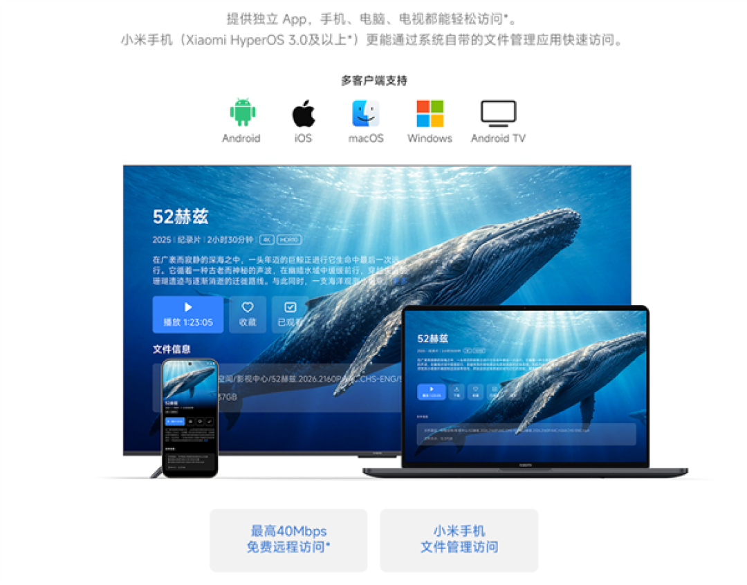 小米首款NAS!小米智能存储开售 2699元起 最高支持60TB容量
