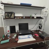 Diy洞洞板桌架一体电脑桌家用2026多功能书桌