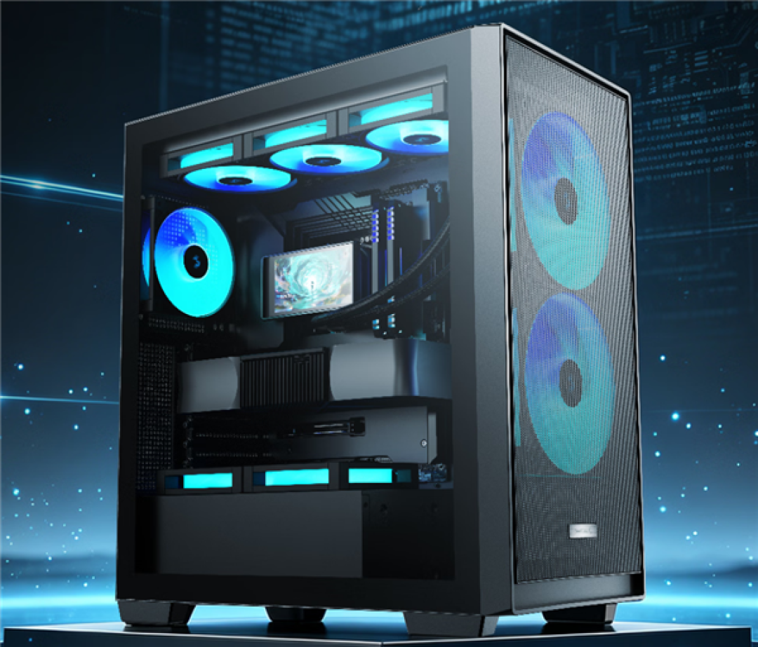 九州风神CG580 MESH 2F风道机箱首发399元:标配双ARGB风扇