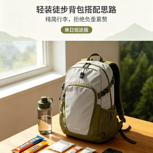 轻装徒步背包搭配思路，精简行李，拒绝负重累赘
