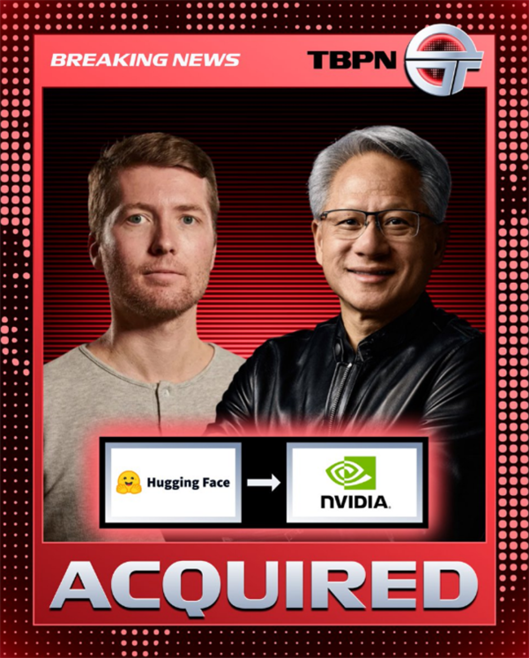 867亿元!英伟达收购全球最大AI开源平台Hugging Face:得开发者得天下