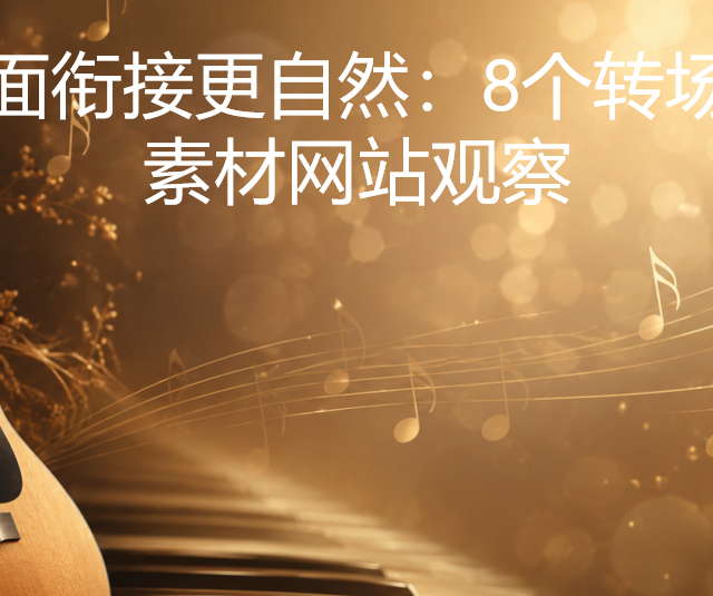 让画面衔接更自然：8个转场音乐素材网站观察