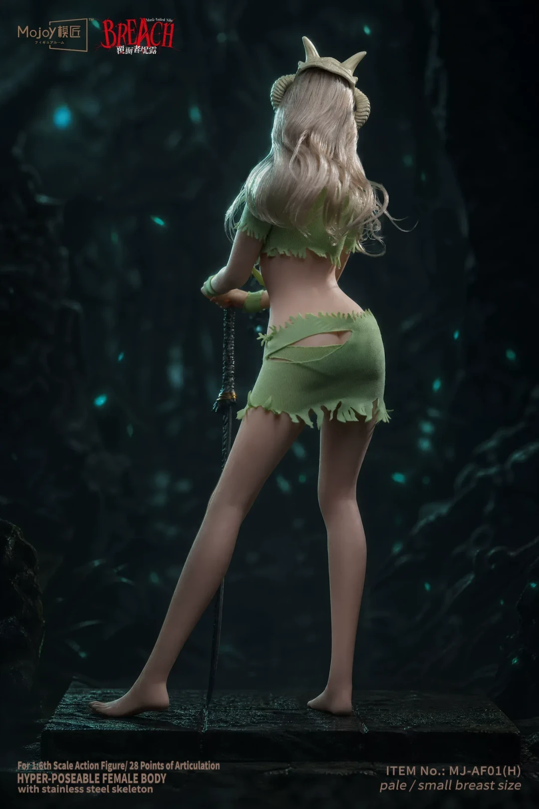冷飒少女躯体｜Mojoy 模匠 1/6 覆面者・妮露 纤秀少女包胶素体双配色公开