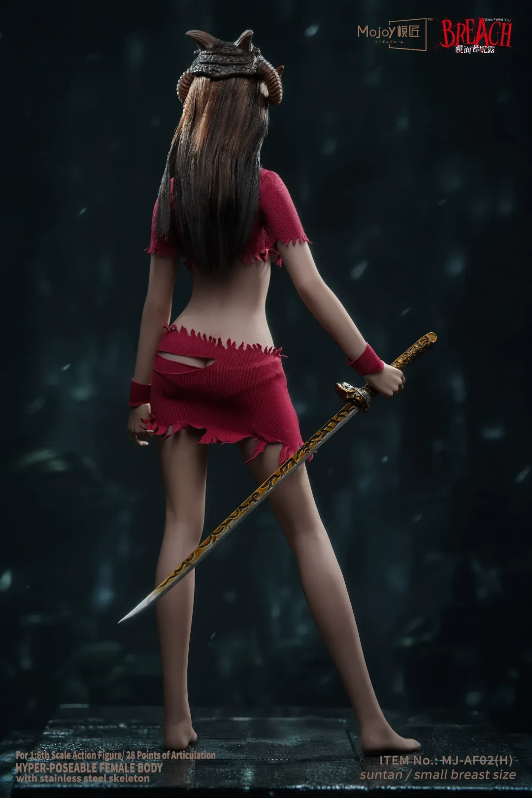 冷飒少女躯体｜Mojoy 模匠 1/6 覆面者・妮露 纤秀少女包胶素体双配色公开