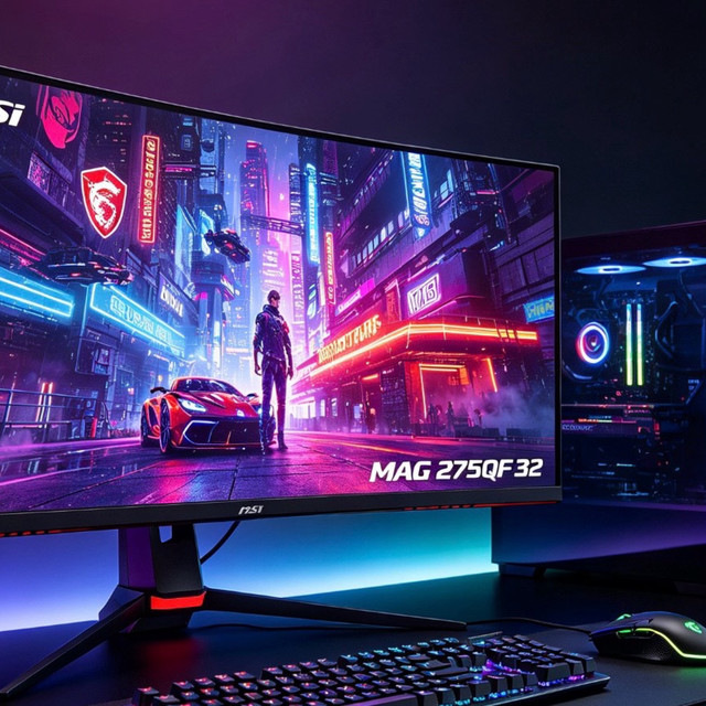 2K 320Hz IPS！微星MAG 275QF X32黑刃体验，电竞小金刚值不值？