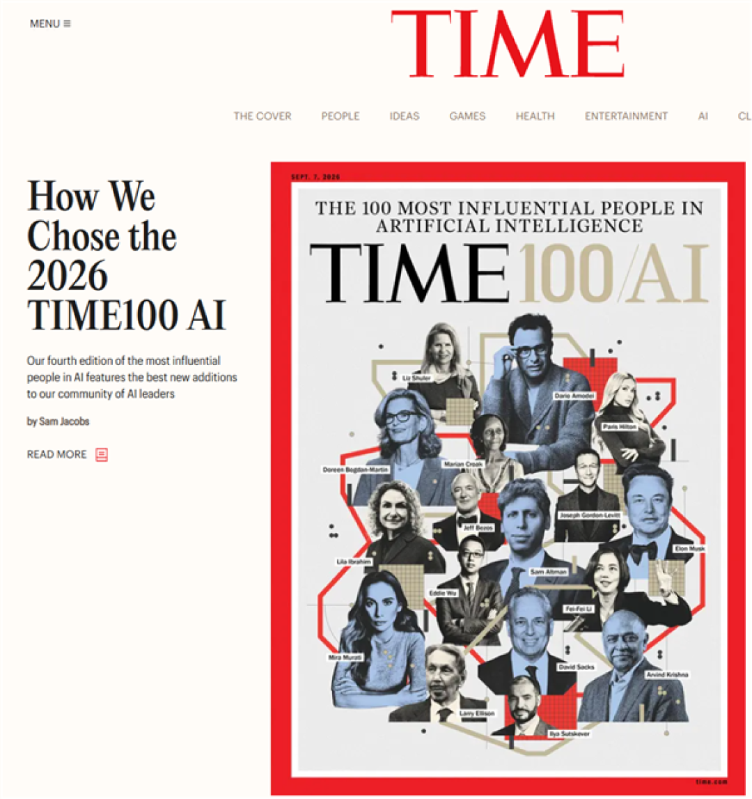 吴泳铭入选《TIME》AI百大人物：带领阿里成为全球AI开源领军者