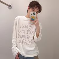 秋季小众嘻哈本命长袖！Vinkid云梯乱码和平鸽长T✨