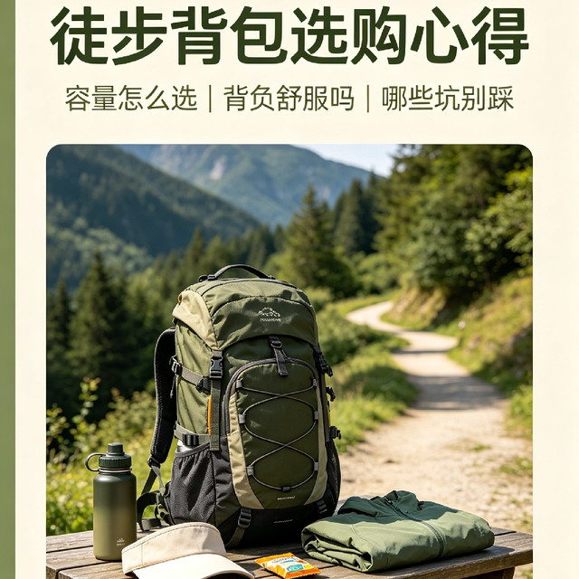 徒步背包选购心得，容量挑选、背负感受、避坑要点