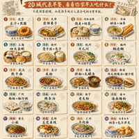 中国人的早餐到底有多卷？20座城，一张图看懂！