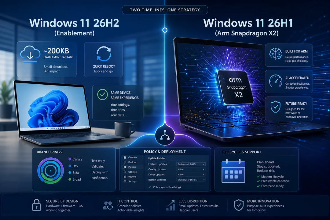 Windows 11 26H2进入发布预览渠道