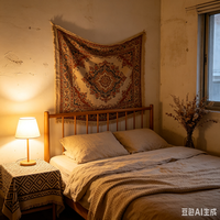 布艺软装改造出租屋的审美实践