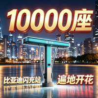 半年干到10000座，比亚迪闪充站遍地开花，持续完善闪充网络布局