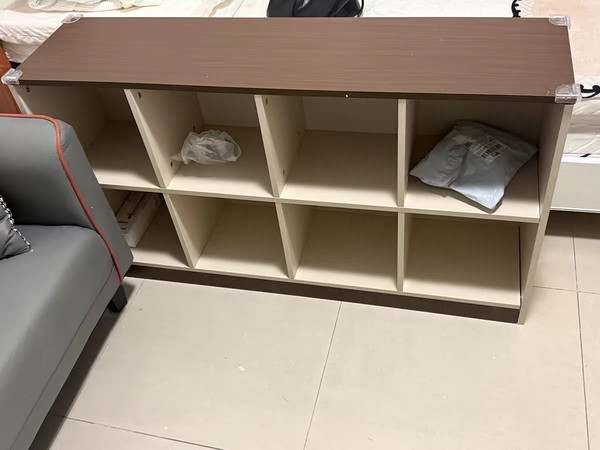 实木书架储物架落地立式开放式收纳矮柜