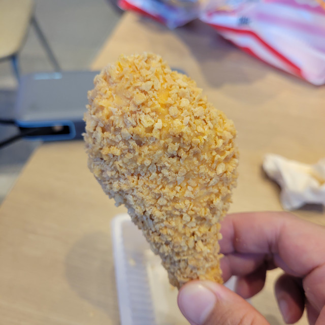 震惊！肯德基里买的鸡腿是冷的？？？