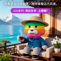 把「希望」设计成「表情」，彩虹狮花湾A20表情包
