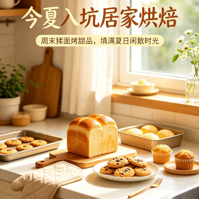居家烘焙｜周末烤面包做甜品，填满整个夏天闲暇