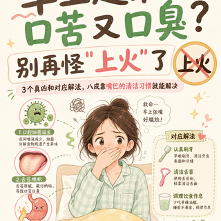 别再怪上火了!晨起口苦口臭,3个真凶对号入座!