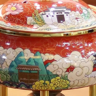 景泰蓝铜锅分餐体验