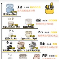 最新耳夹式耳机音质段位排行！