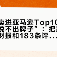 在国外卖进亚马逊Top10、在国内“说不出牌子”：把跃我的榜单、财报和183条评论摆一起，割裂终于说得清了